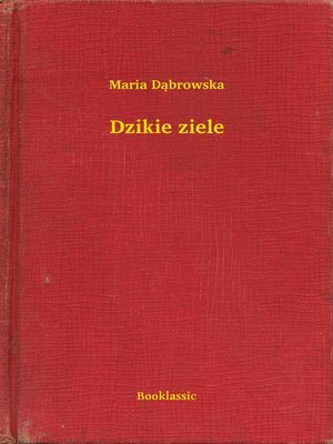 cover image of Dzikie ziele